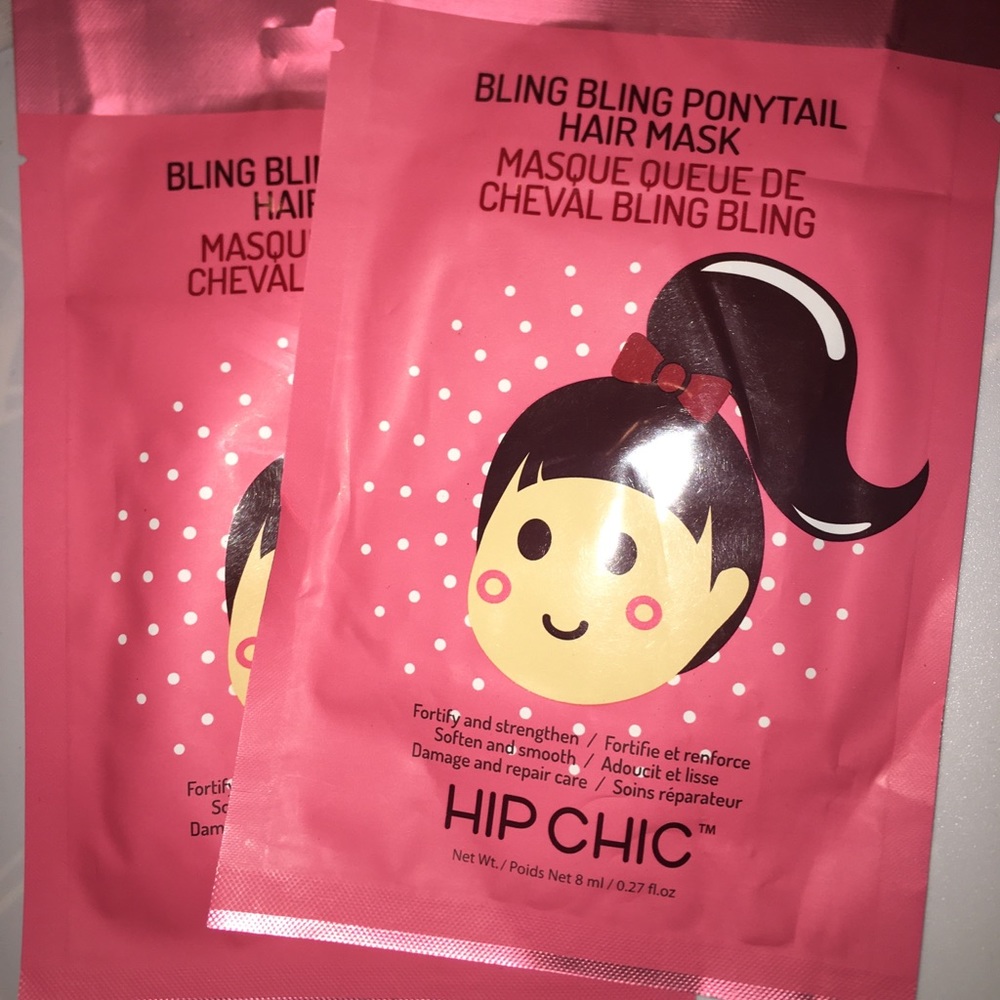 Bling ponytail hair mask